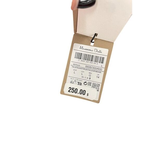 Massimo Dutti Women Jumpsuit L Large Red Halter Neck Wide Leg 6606/300 NWT - Picture 7 of 12